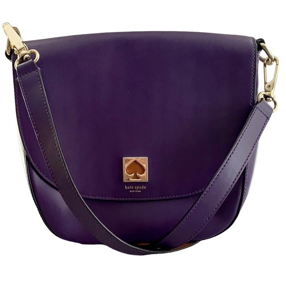 kate spade Handbags - Kate Spade Doreen Bond Street Purple Leather Shoulder Crossbody Bag